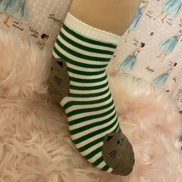 COPY - Kitty tiptoe cat lover ankle socks - Picture 4 of 6